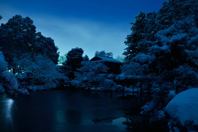 soku_32119.jpg :: 風景 自然 雪景色 夜景 