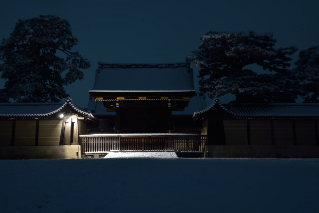 soku_32120.jpg :: 建築 建造物 神社 風景 自然 雪景色 