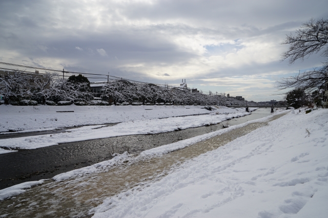soku_32299.jpg :: 風景 自然 雪景色 河川 