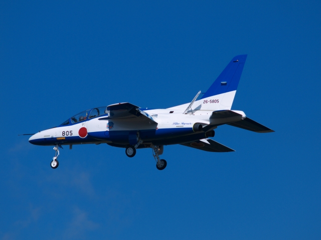 soku_33825.jpg :: 岐阜基地 ブルーインパルス T.4 乗り物 交通 航空機 飛行機 軍用機 