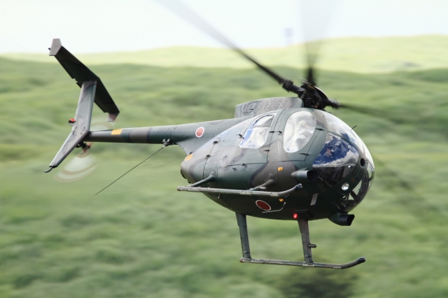 soku_34304.jpg :: 総火演予行 ヘリコプター 軍用機 陸上自衛隊 OH.6D 