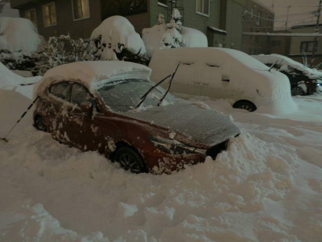 soku_34763.jpg :: 雪 アクセラ 風景 自然 雪景色 駐車場 