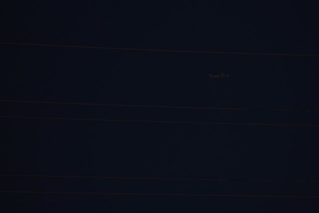 soku_35354.jpg :: 乗り物 交通 航空機 ヘリコプター 夜間 