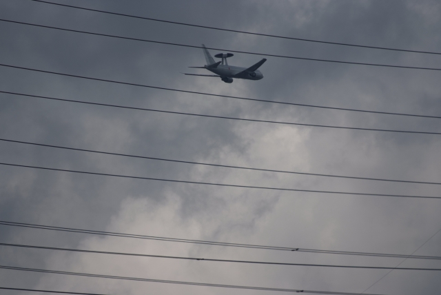 soku_35447.jpg :: 乗り物 交通 航空機 飛行機 軍用機 AWACS 早期警戒管制機 