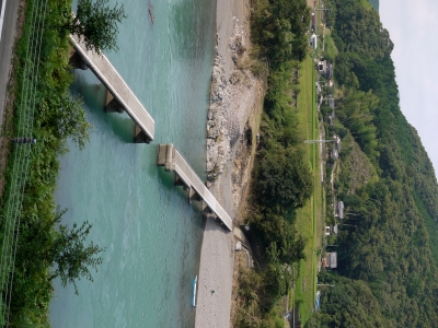 soku_02431.jpg :: 夏の思い出2 自然 風景 川 河川 建築 建造物 橋 