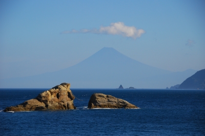 soku_02866.jpg :: 自然 風景 海 山 富士山 岩 