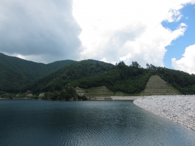 soku_02932.jpg :: PowerShotS95 自然 風景 湖 水分 雲 奥三川湖 