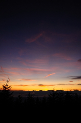 soku_02963.jpg :: 富士山 4合目 自然 風景 夕日 夕焼け 日没 
