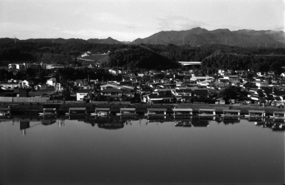 soku_03013.jpg :: 自然 風景 川 河川 白黒 モノクロ 銀塩 フィルム 