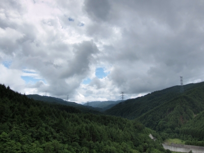 soku_03067.jpg :: PowerShotS95 自然 風景 空 雲 山 上日川ダム HDR 