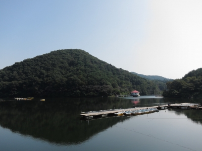 soku_04365.jpg :: PowerShotS95 自然 風景 湖 水分 円良田湖 