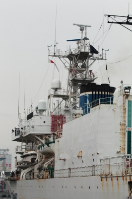 soku_05587.jpg :: 海上保安庁 巡視船 みずほ型巡視船 みずほ 左舷後方 船体 名古屋港 接岸 