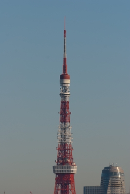 soku_07279.jpg :: 建築 建造物 塔 タワー 東京タワー 先端曲がっている 