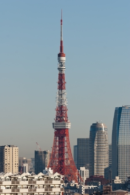 soku_07281.jpg :: 建築 建造物 塔 タワー 東京タワー 先端が曲がっている 