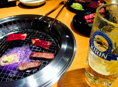 soku_08012.jpg :: 食べ物 焼肉 飲み物 ドリンク ビール 