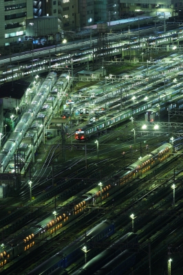 soku_08066.jpg :: 山手線新駅ができるらしい場所 乗り物 交通 鉄道 電車 建築 建造物 線路 