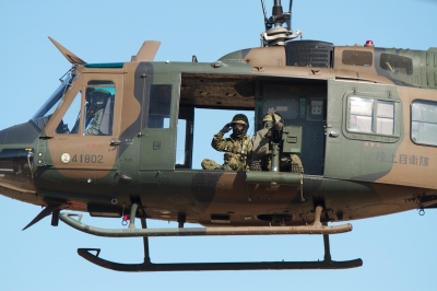 soku_08287.jpg :: 陸上自衛隊 習志野演習場 乗り物 交通 航空機 ヘリコプター 