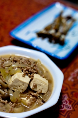 soku_08856.jpg :: 食べ物 和食 肉豆腐 