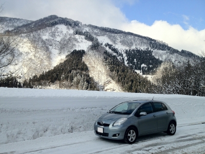 soku_09259.jpg :: 風景 自然 雪景色 乗り物 交通 自動車 