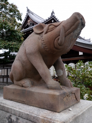 soku_09397.jpg :: 京都 禅居庵 狛猪 