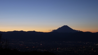 soku_09420.jpg :: 風景 自然 山 富士山 朝焼け 