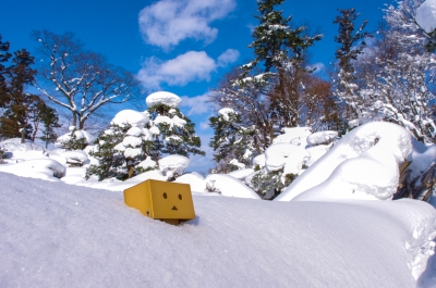 soku_09905.jpg :: 風景 自然 雪景色 人形 フィギュア ダンボー 