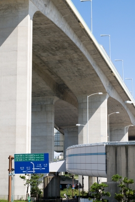 soku_09930.jpg :: 乗り物 交通 道路 高速道路 高架橋 