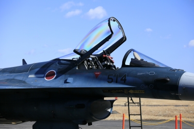 soku_10626.jpg :: 乗り物 交通 航空機 飛行機 支援戦闘機 F.2A 航空自衛隊浜松基地 現用戦闘機展示 