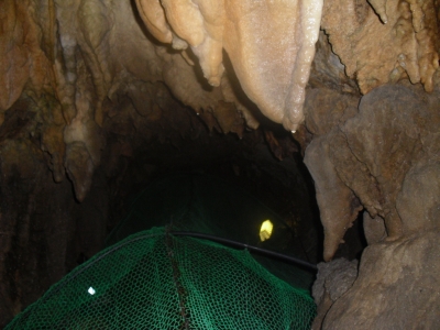 soku_10855.jpg :: 風景 自然 海 洞窟 ケーブ 金網 