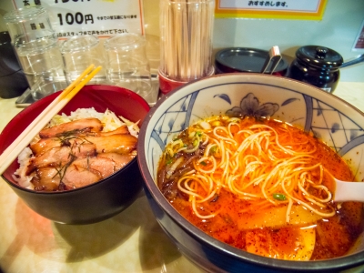 soku_11079.jpg :: 食べ物 麺類 ラーメン 和食 丼 チャーシュー丼 