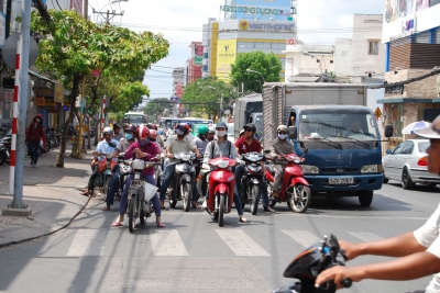 soku_11351.jpg :: 乗り物 交通 自動車 オートバイ バイク ベトナム 交通渋滞 