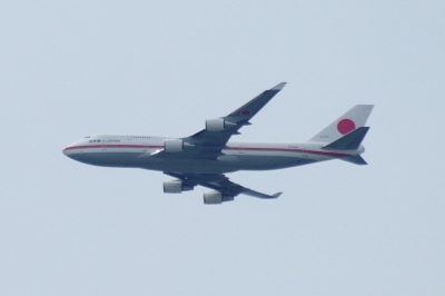 soku_11730.jpg :: 輸送機 B.747(日本国政府専用機) 乗り物 交通 航空機 飛行機 標準ズーム 
