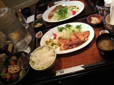 soku_11747.jpg :: 食べ物 和食 生姜焼き定食 