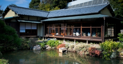 soku_12194.jpg :: 池上梅園・茶室 風景 街並み 和 和風 