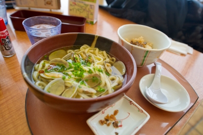 soku_12423.jpg :: 食べ物 麺類 うどん アサリうどん 
