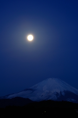 soku_12652.jpg :: 風景 自然 山 富士山 天体 月 