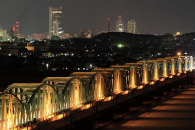 soku_12690.jpg :: 建築 建造物 夜景 橋 by Niigata 