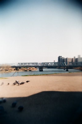 soku_12811.jpg :: 建築 建造物 橋 ミニチュア風 周辺減光 フィルム 銀塩 