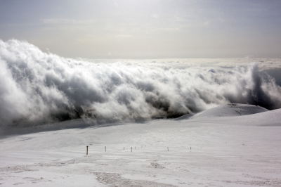 soku_13093.jpg :: 風景 自然 雪景色 雪山 雲 
