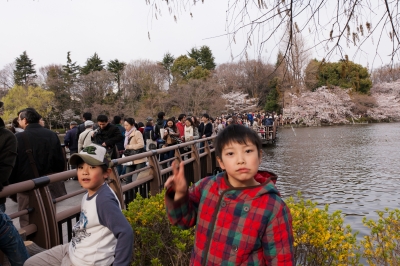 soku_13907.jpg :: 井の頭公園 池 水分 花見 桜 ガキンチョ (^_^) 