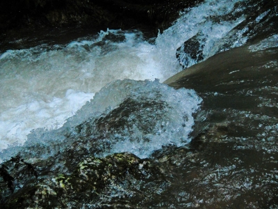 soku_15538.jpg :: PowerShotS95 風景 自然 水分 川 滝 宿谷の滝 汚い川だなぁ… コンデジ埼玉 lock 