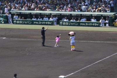 soku_15693.jpg :: 野球 球場 始球式 ロリ 