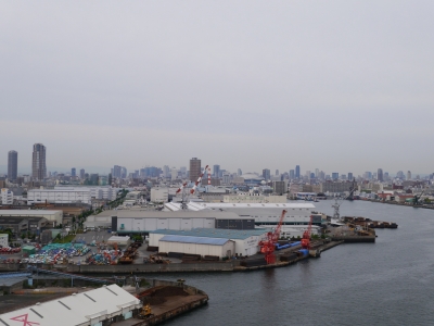 soku_16510.jpg :: 大阪 なみはや大橋から見た大阪市内 建築 建造物 港湾 