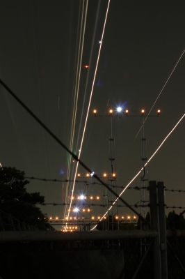 soku_16792.jpg :: 乗り物 交通 航空機 飛行機 夜景 