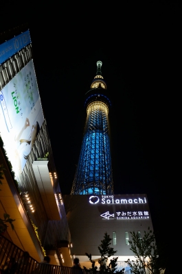 soku_17155.jpg :: 建築 建造物 塔 タワー 東京スカイツリー ライトアップ 夜景 
