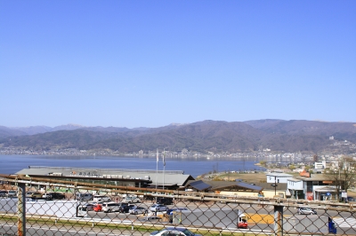 soku_17415.jpg :: 諏訪湖 サービスエリア 湖 駐車場 