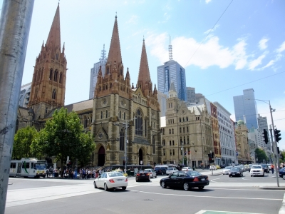soku_17713.jpg :: オーストラリア メルボルン セント・ポール大聖堂 風景 街並み 都市の風景 外国 