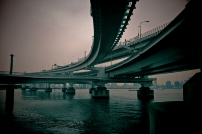 soku_18458.jpg :: 建築 建造物 橋 レインボーブリッジ お台場 