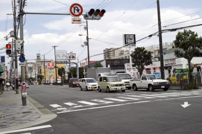 soku_18732.jpg :: 乗り物 交通 道路 交差点 信号機 