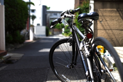 soku_18931.jpg :: 乗り物 交通 自転車 風景 街並み 都市の風景 路地裏 